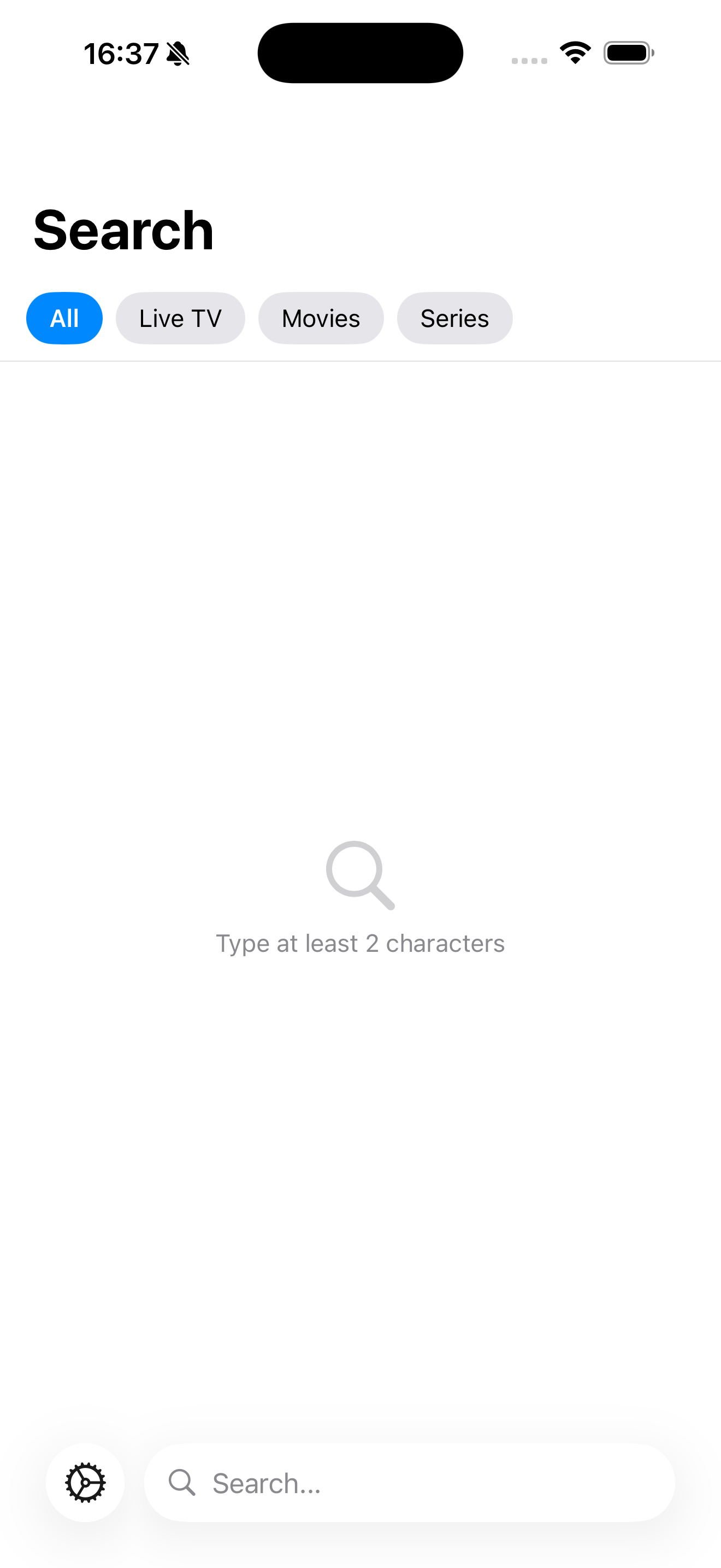 Global search on iPhone